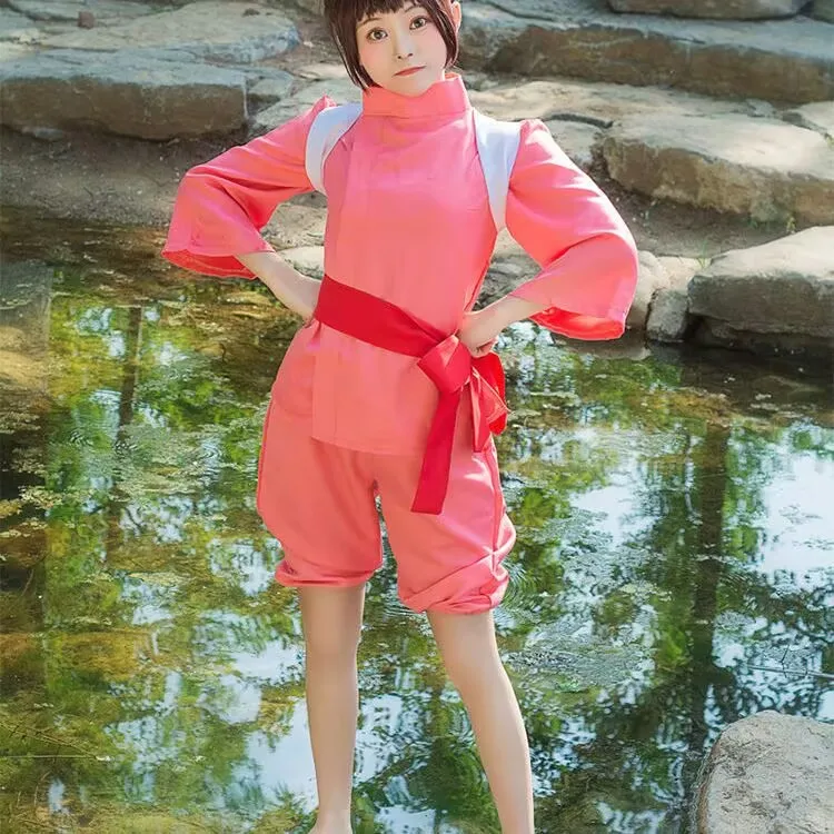 Japanese Anime Cosplay CostumeSpirited Away The Costume of Hayao Miyazaki's Spirited Away The Wig Suit and The Halloween Costume