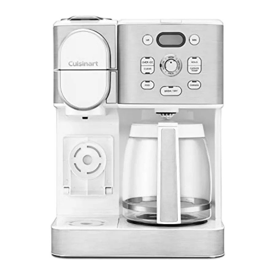 

12-Cup Coffee Maker Single-Serve Brewer Glass Carafe Automatic Hot Iced Coffee Machine with Brew Strength Control and Brew Paus
