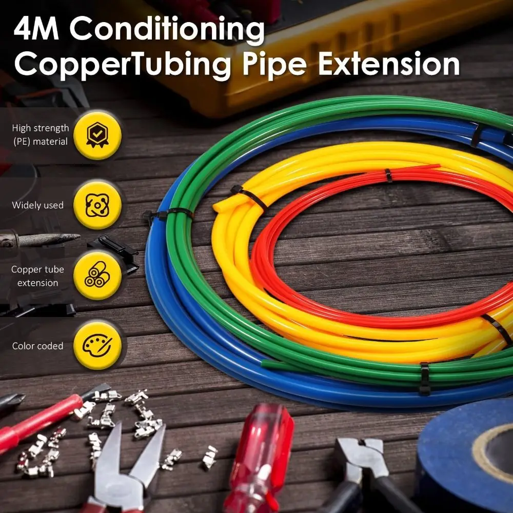 Anti-Kink Air Conditioning Tube Bending Kit Universal Durable Copper Tube Bender Flexible AC Pipe Bender Kit HVAC Installation