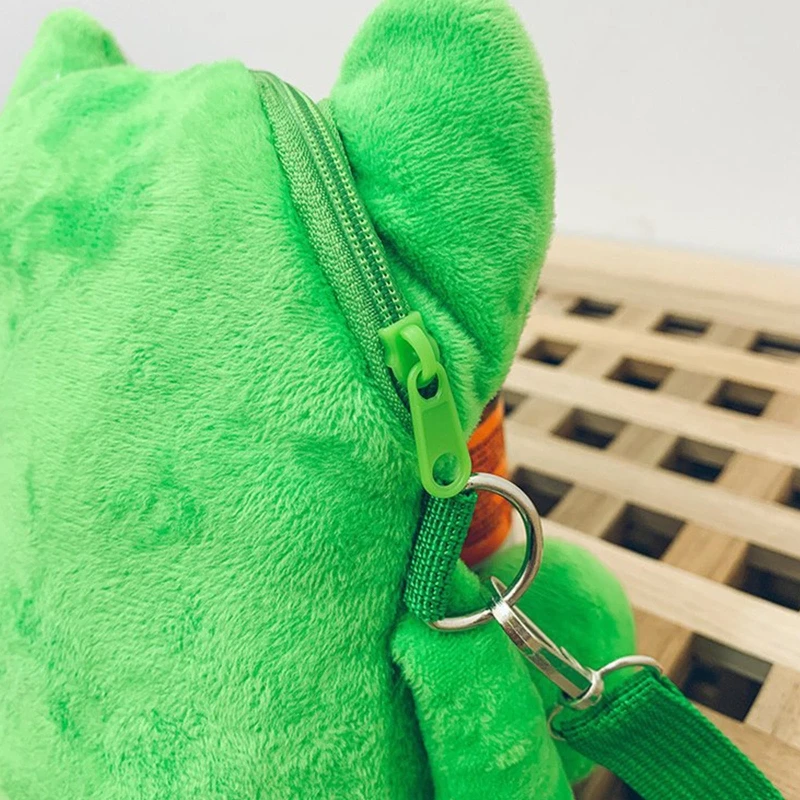 Cartoon Green for Frog Bag Plush Shoulder Bag Gift for Valentines