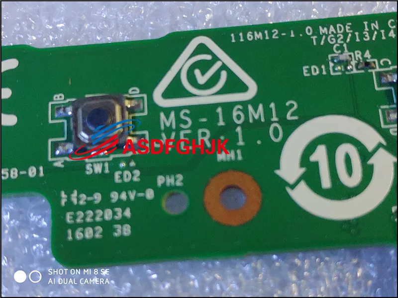  FOR MSI GL62 GP62M GL62 GP72 GL72 USB Switch board ms-16m12