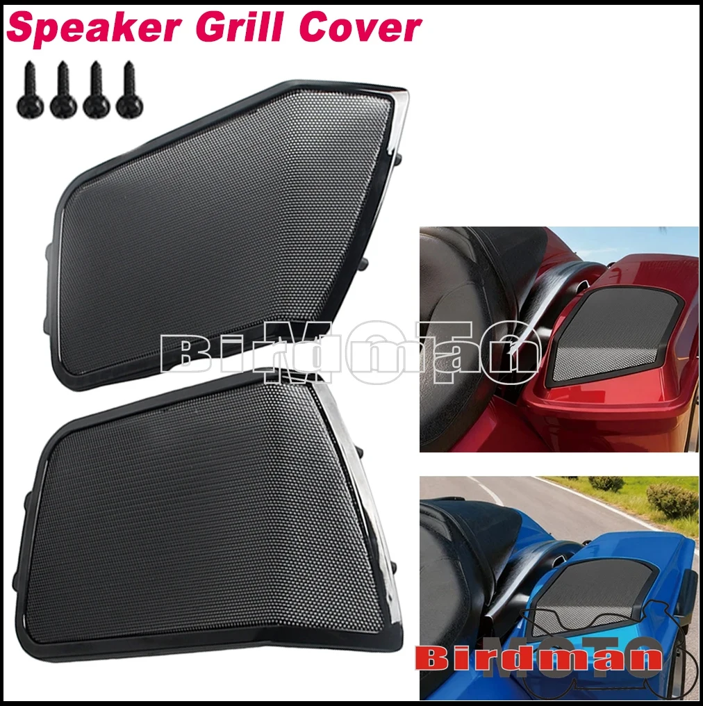 

For Harley Touring Road King Street Electra Road Glide Classic FLHS FLHRC FLHR 94-13 Motorcycle Saddlebags Speaker Grill Cover