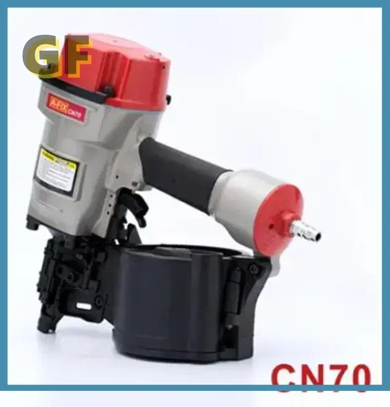 Pneumatic Coil Nailer CN55 CN70 CN80 Industrial Roofing Pneumatic Roll Nail Gun Siding Coil Nailer Gun Air Nail Gun 25-80mm