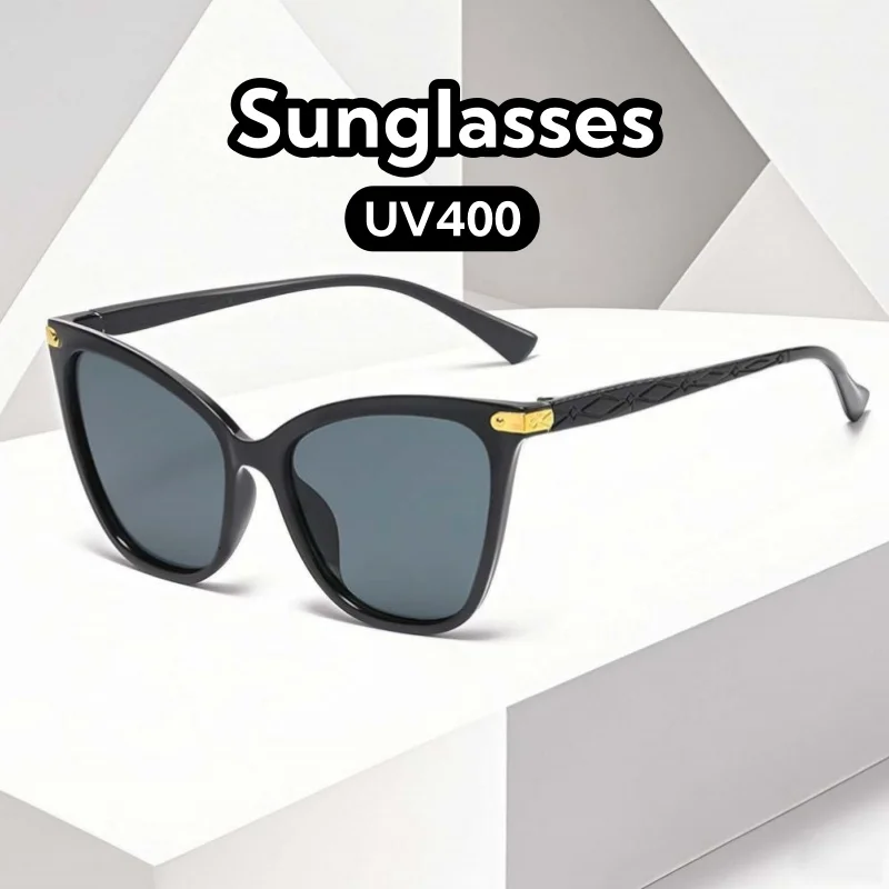 

Fashionable Personality Cat Eye Sunglasses Ultra Light Large Framed UV400 Protection Unisex Shades Glasses Street Photography
