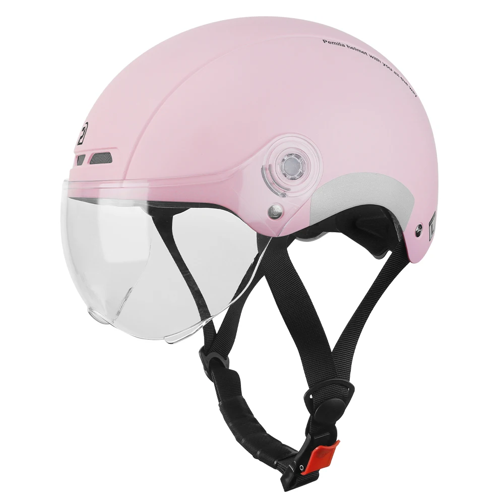 PEMILA Fahrradhelm mit Schutzbrille, Objektiv, Gehörschutz, reflektierender Aufkleber, Fahrradhelm, MTB, Rennrad, E-Bike, Fahrradhelm für Erwachsene