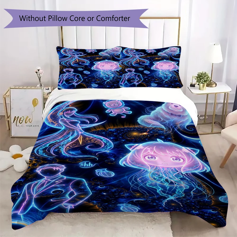 Beautiful Spy x Family Pillowcase & Duvet Cover Set Anime Bedding for Bedroom Decor The Best Gift for Lovers.-Xin