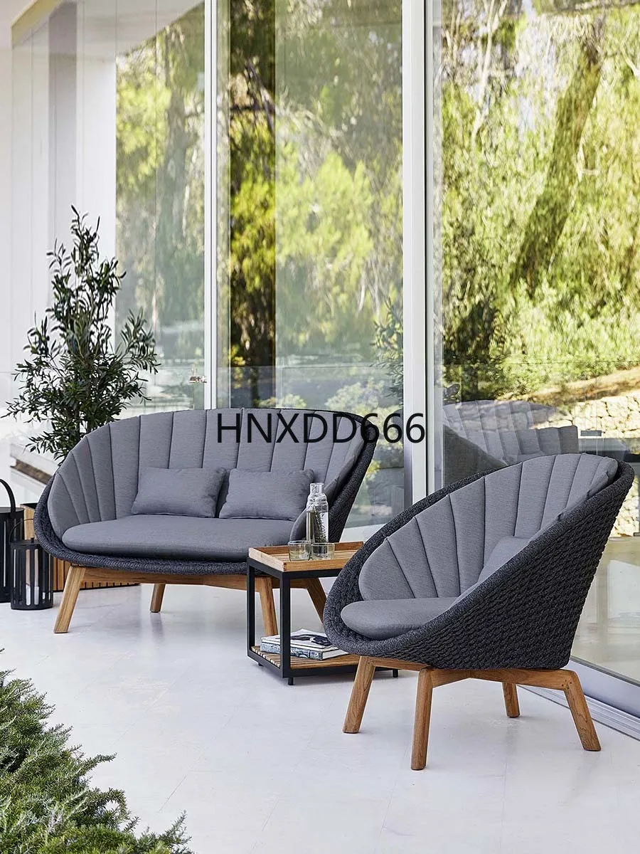 Outdoor-Freizeitsofa, hochwertige Teakholzmöbel