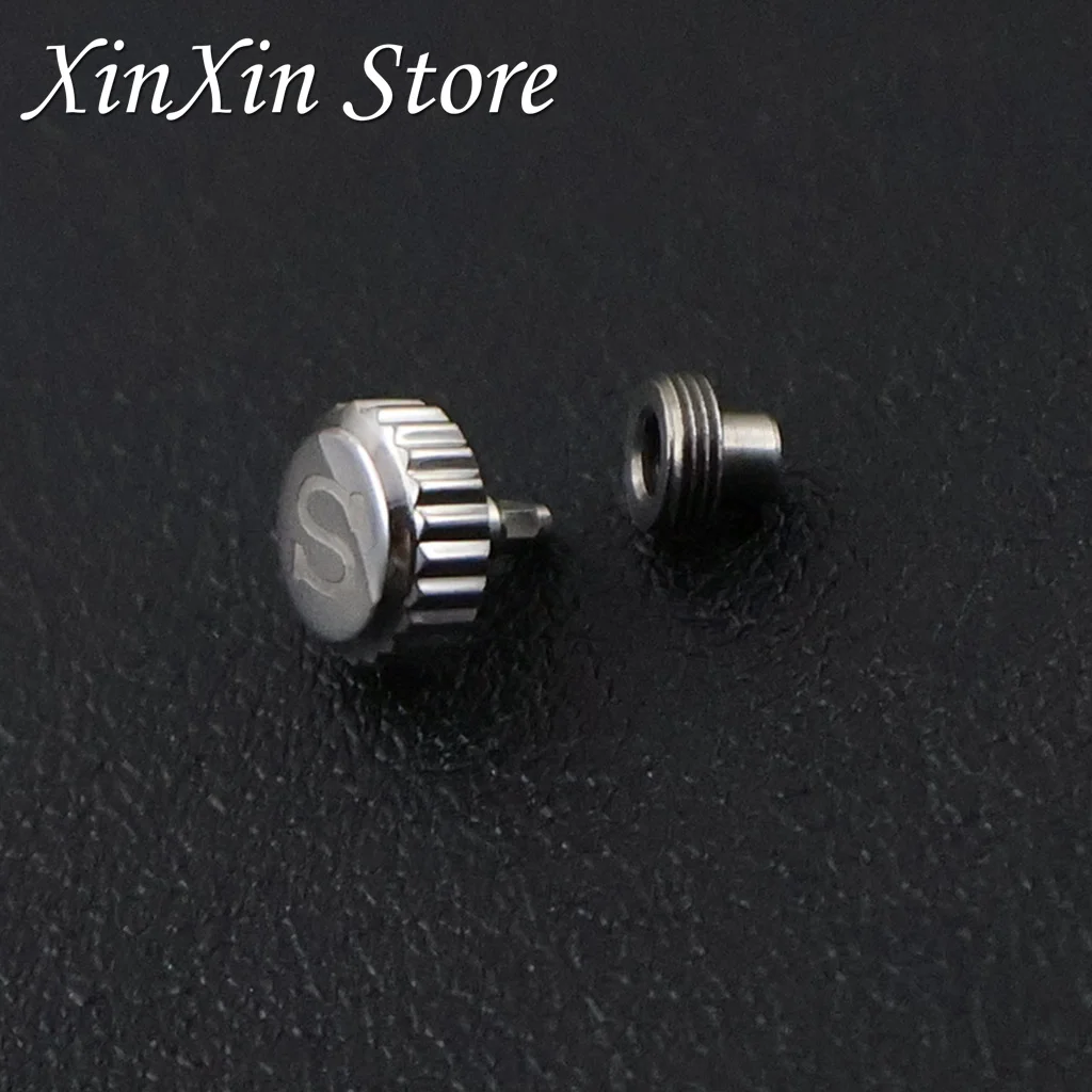 Screw-in NH35 Watch Parts Log Case Crown S Watch Crown Engraved Signed \'S\' fits NH34 NH35 NH36 Movement Lnclude Crown Tube Stem