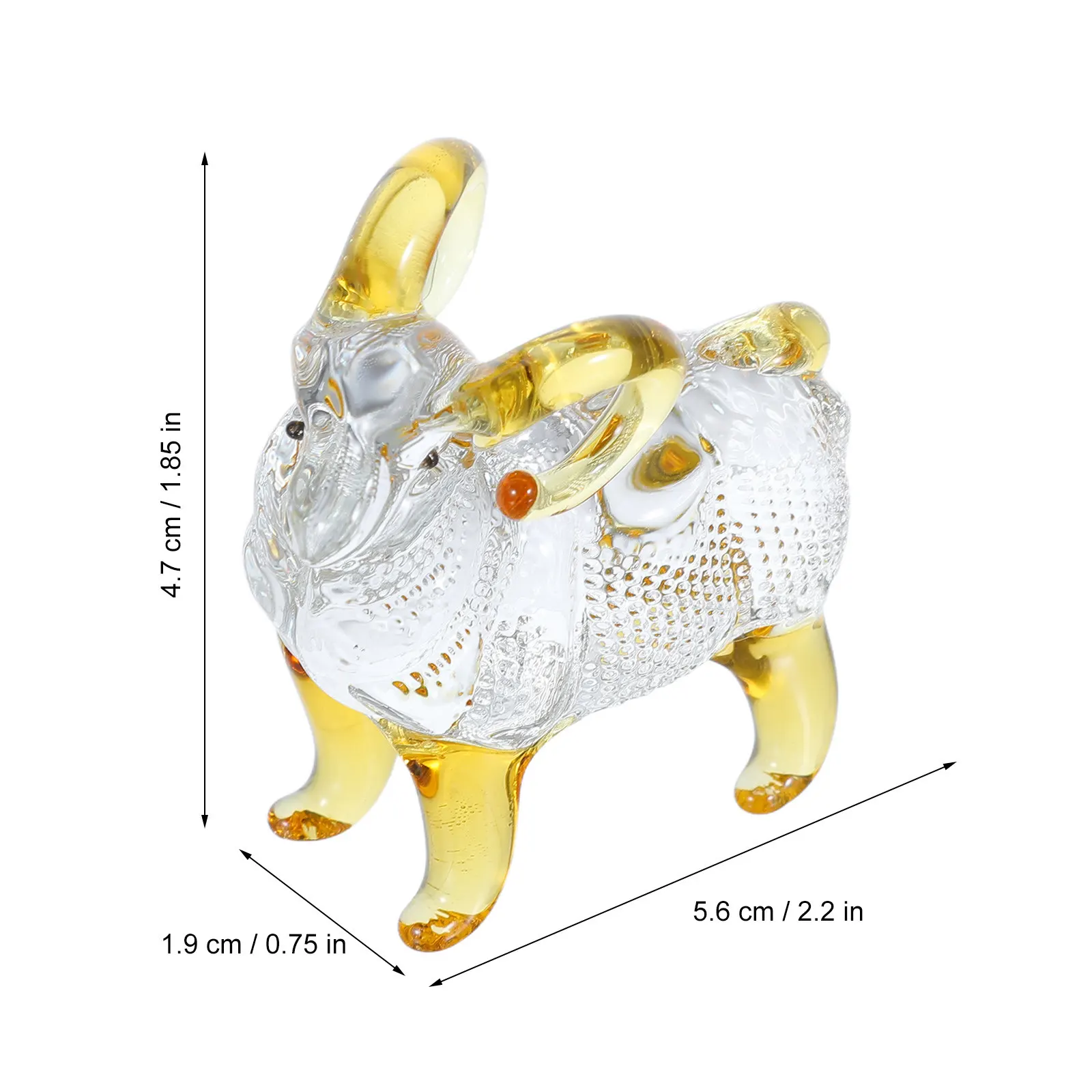 Crystal Sheep Ornaments Bookshelf Goat Decor Chinese New Year Souveirs Collectible Figurine Zodiac Figurines Statue Animal
