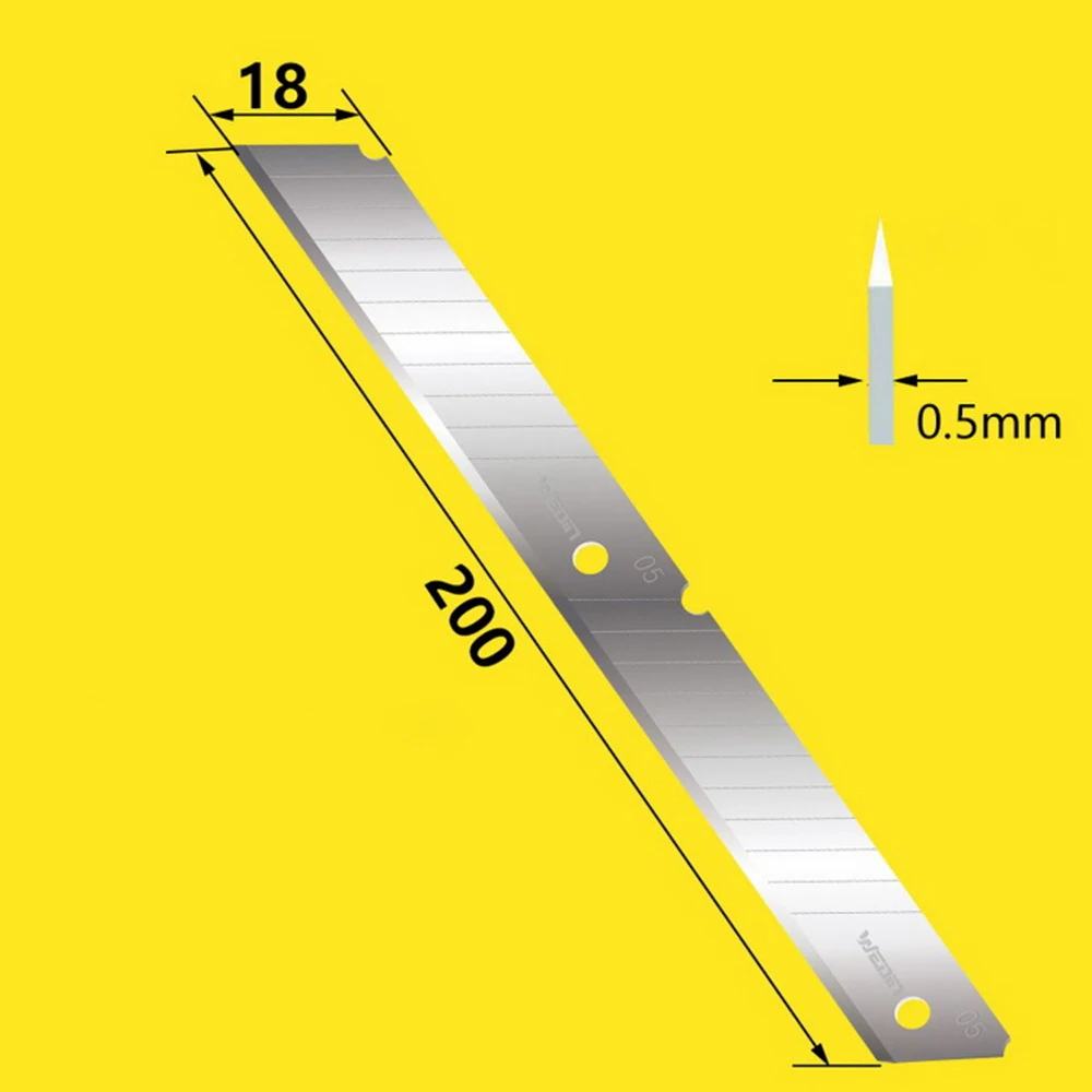 30 szt. Rozszerzona długość ostrza 200 MM szerokość 18 MM grubość 0,5 MM do przerzedzania skóry akcesoria zamienne