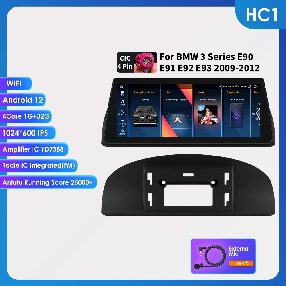 2din Android Auto Radio Multimedia Video Speler Voor Bmw 5Series E60 E61 E63 E64 3Series E90 E91 E92 E93 Stereo Gps Carplay 4G Rds