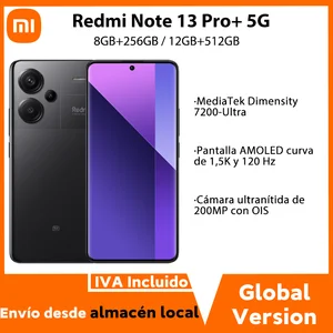 Versi Global Xiaomi Redmi Note 13 Pro Plus 5G Dimensitas MediaTek Kamera OIS 7200-Ultra 200MP 5000mAh 120W NFC IP68 Tahan Air 8 smartphone android 13 penjualan terbaik - №
