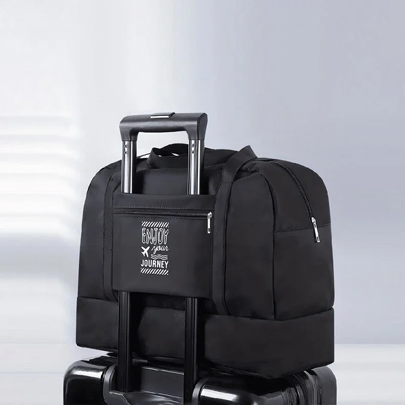 Double-Layer Waterproof Travel Bag for Gym & Swimming -Portable Handheld Dry/Wet Separation Cosmetic Toiletry Storage Unisex Bag