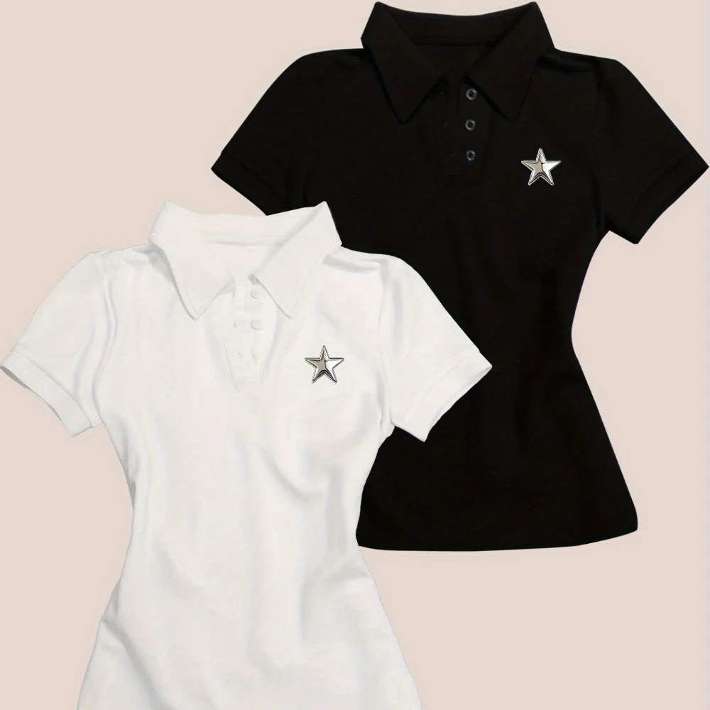 

"Y2K White Polo: A Y2K Fashion Must - Have"