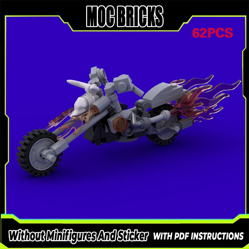 

Speed Racing Car Model MOC Building Bricks Modified Motorcycle Modular Technology Gifts Holiday Assemble Children Toys Suit