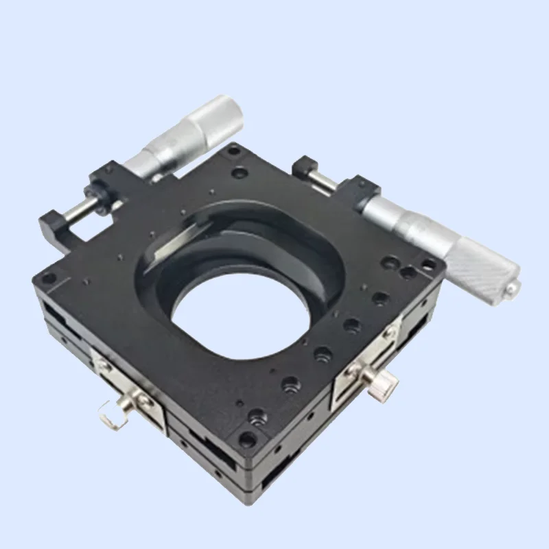 Manual XY hollow translation stage displacement stage two-axis platform PT-XY125