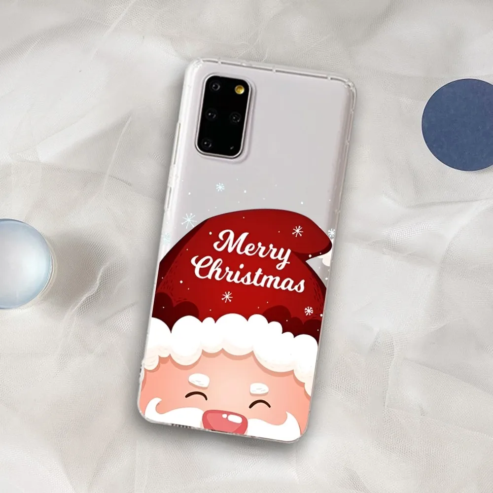 Christmas Cartoon New Year Gift  Phone Case for Samsung A12 21 30 31 51 52 70 71 for Redmi8 9 10 for Honor10 70 50 Clear Case