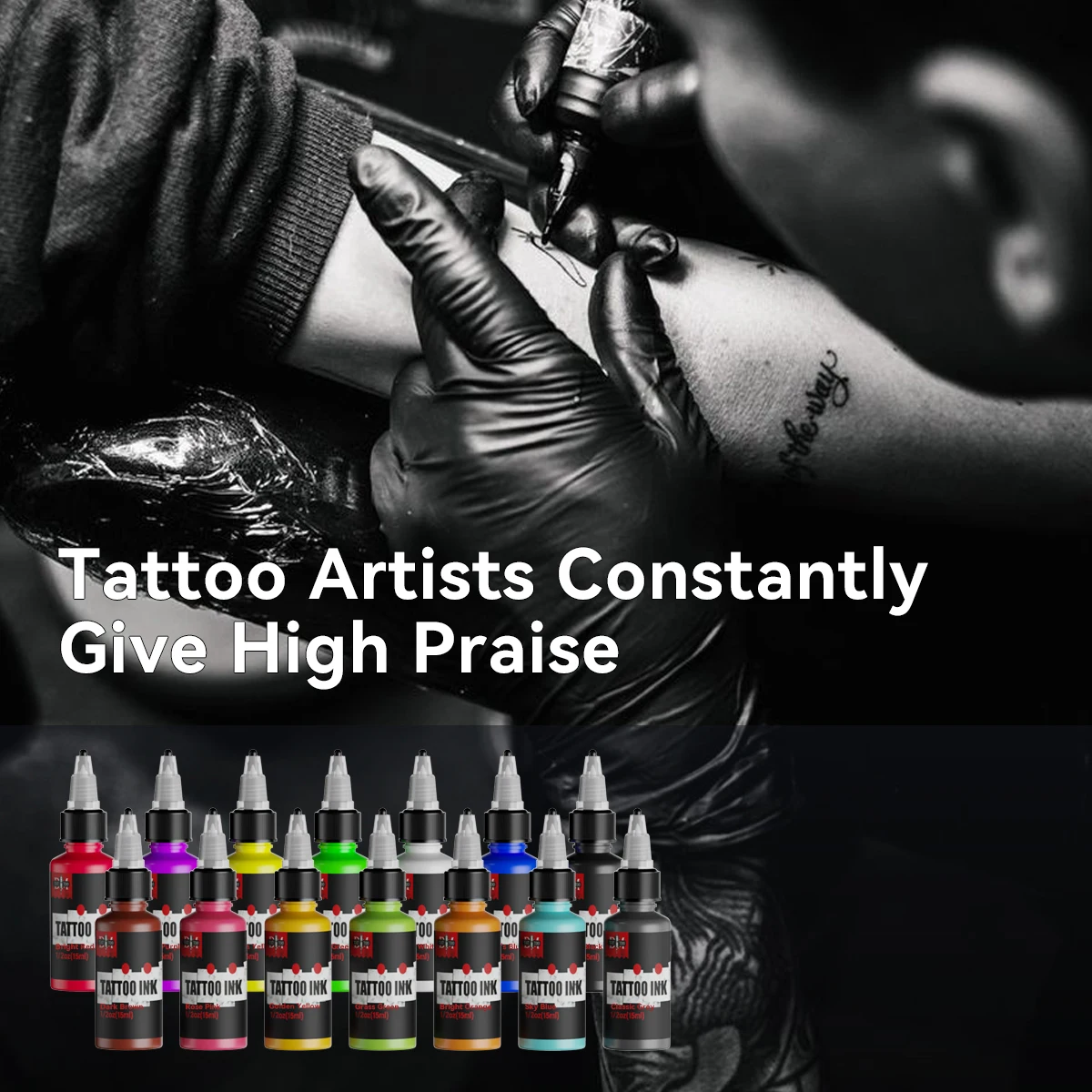 DM 15ml 14colors Tattoo Ink Pigment With Box Body Art Tattoo Kit Professional Beauty Paint Makeup Tattoo Supplies Semi-permanent