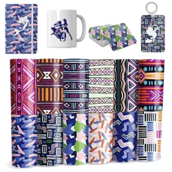 XFX 12*12 IN Heat Transfer Ink Sheet Patterns Ink Transfer Paper Geometry Sublimation Printable Transfer Ink for Mug T-Shirts