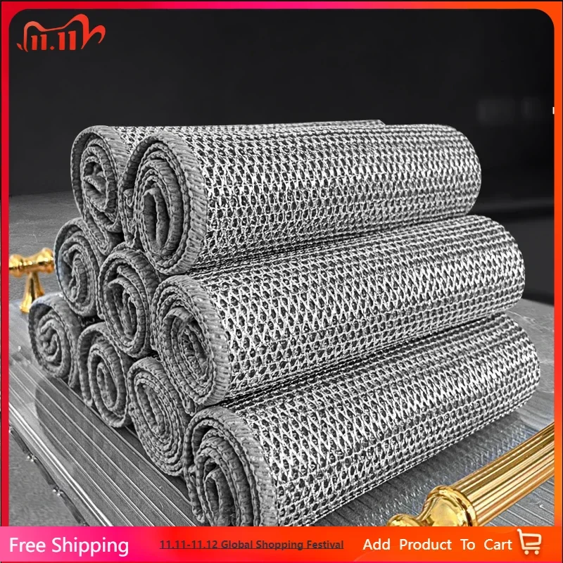 

Metal Wire Cleaning Cloth, Mesh Cloth, Non Greasy, Quick Drying, Multi-purpose Brush, Bowl, Stove, Descaling, Replacing Steel Wi