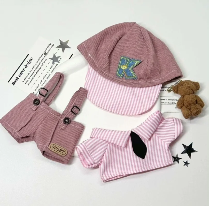 

Only Clothes 20cm Sweet Cool Little Berry Doll Clothes Cotton Doll Cute Change Clothes College-Style Clothing Set Birthday Gifts