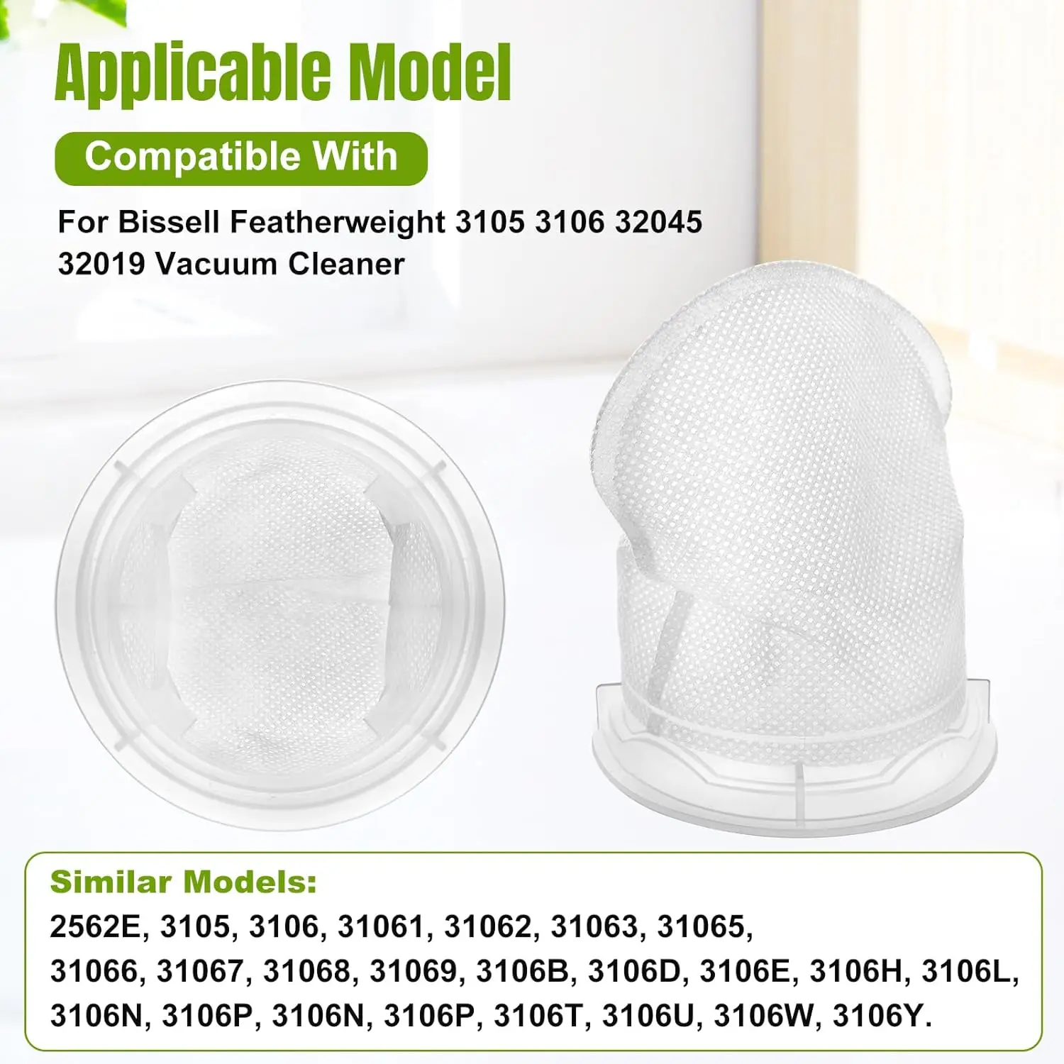 フェザー級3105 3106 32045 32019、部品番号3204e、4パックと互換性のある掃除機フィルター
