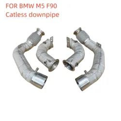 FOR BMW M5 M6 M8 f90 V8 4. 4 t Direct Flow Heat Insulation Catless Downpipe High Performance Exhaust Head