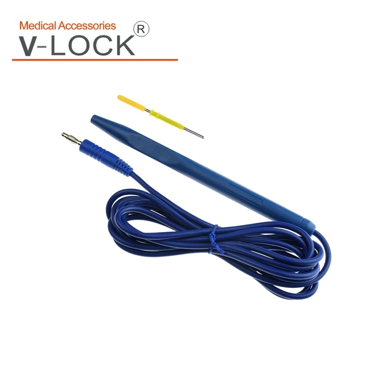 Foot control Electrosurgical pencil,4.0 banana connector 5pcs packing