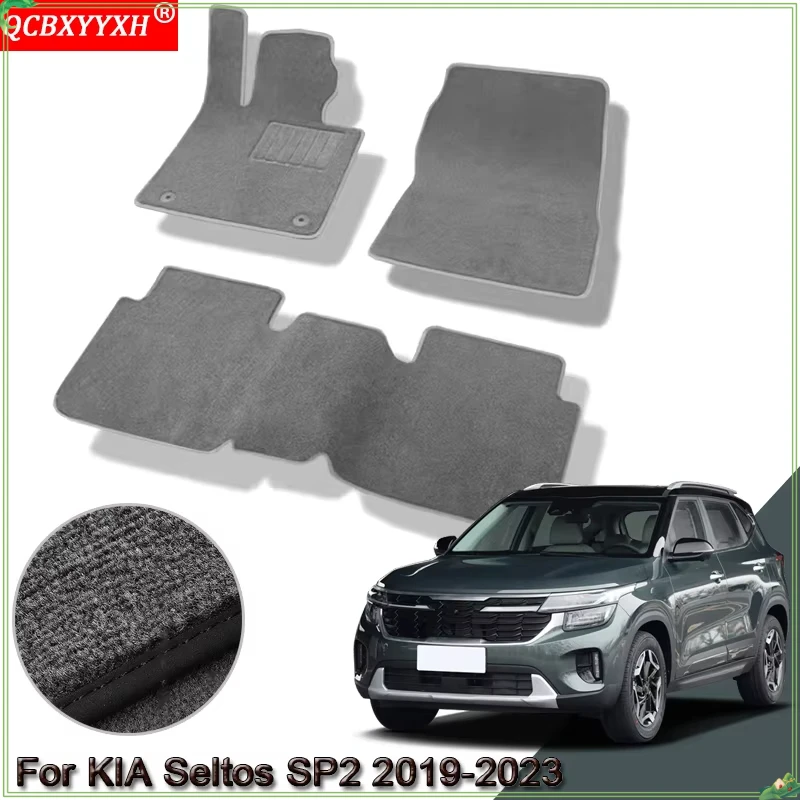 Fit For KIA Seltos SP2 2019-2023 Custom Car Floor Mats Waterproof Non-Slip Floor Mats Internal Protection Carpets Rugs Accessory