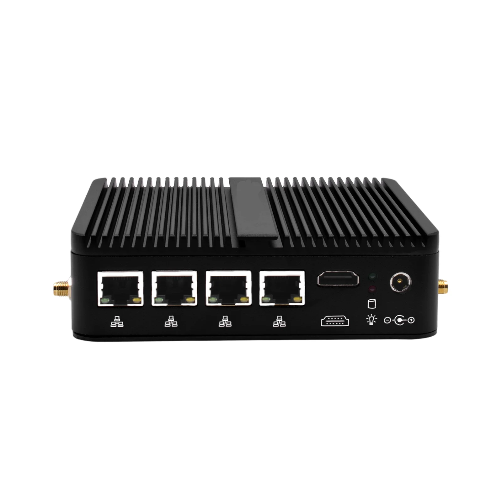 Hystou Mini PC czterordzeniowy Celeron J4125 Intel LAN DDR4 gniazdo karty SIM wsparcie 3G/4G Firewall Router AES-NI mikrokomputer pulpitu