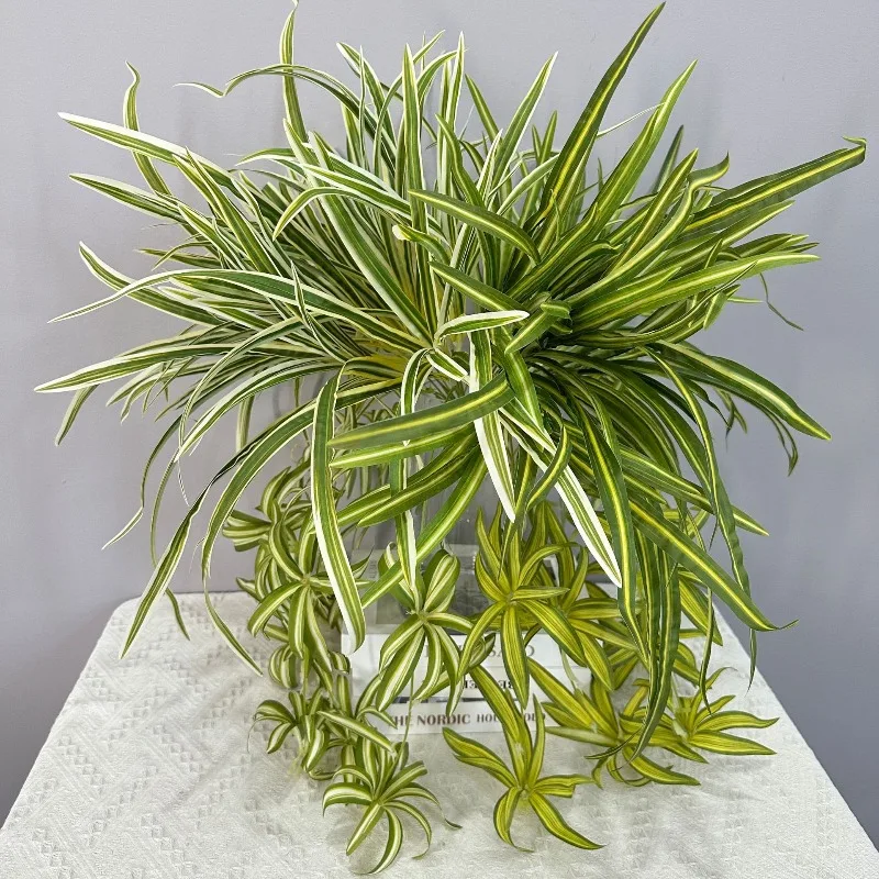 Artificial Spider Plant Chloro - Spider Plant Hanging ulasan dan harga