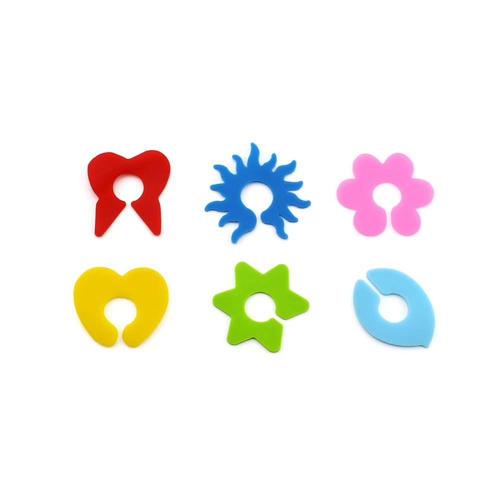 

6Pcs Wine Glass Silicone Markers Creative Colorful Petal Design Heat Resistant Non Fade Cup Identifiers for Anniversary Prom