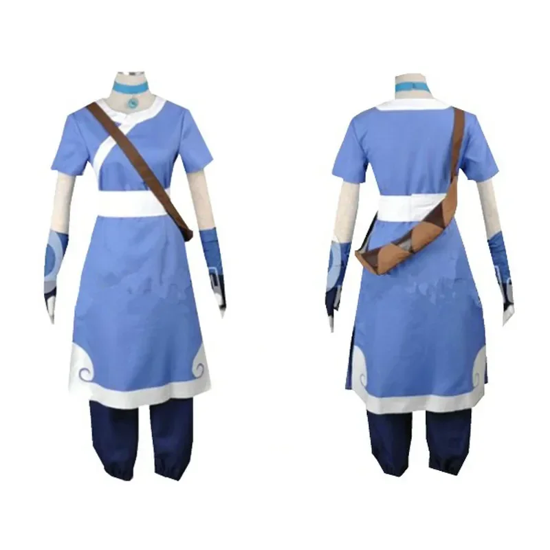 Avatar The Last Airbender Katara Men Cosplay Costume Halloween Cosplay Women Costumes