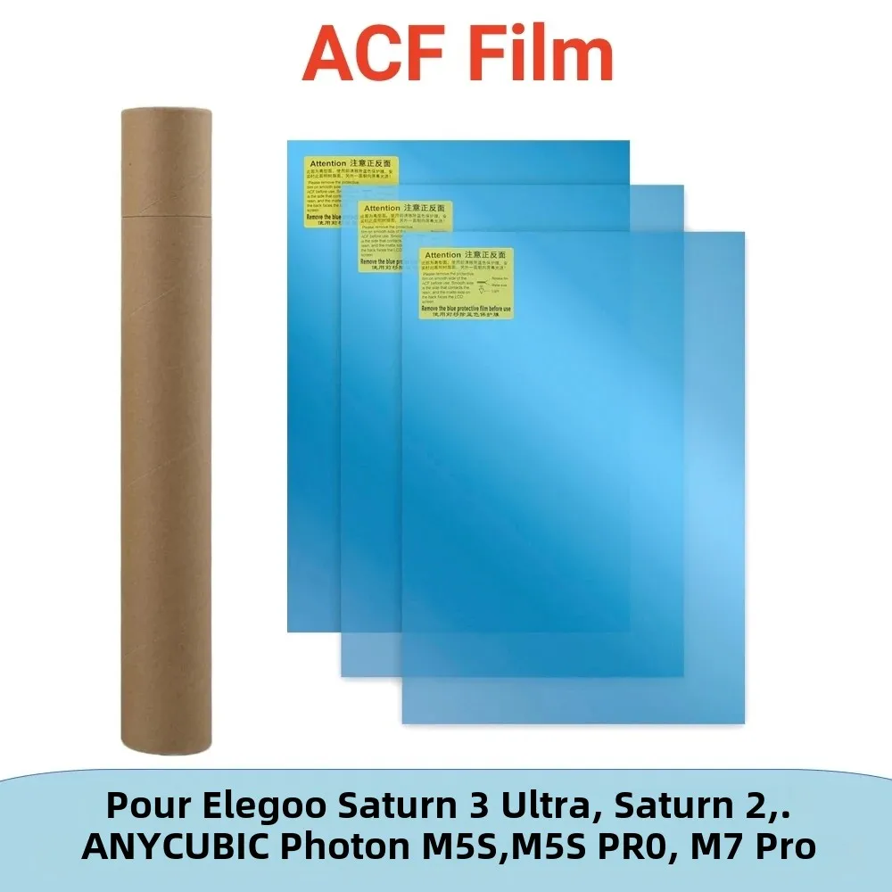 Film ACF A4 210x290mm pour Phrozen Sonic Mighty 4K Saturn 3 Ultra Photon M5s Pro, films de libération, résine 3D Prquinze pièces, 3 pièces