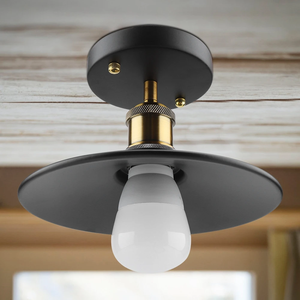 Industrial Vintage Ceiling Lights Loft American Country Ceiling Lamp Light Fixtures Home Living Room Lighting Decor Luminaire