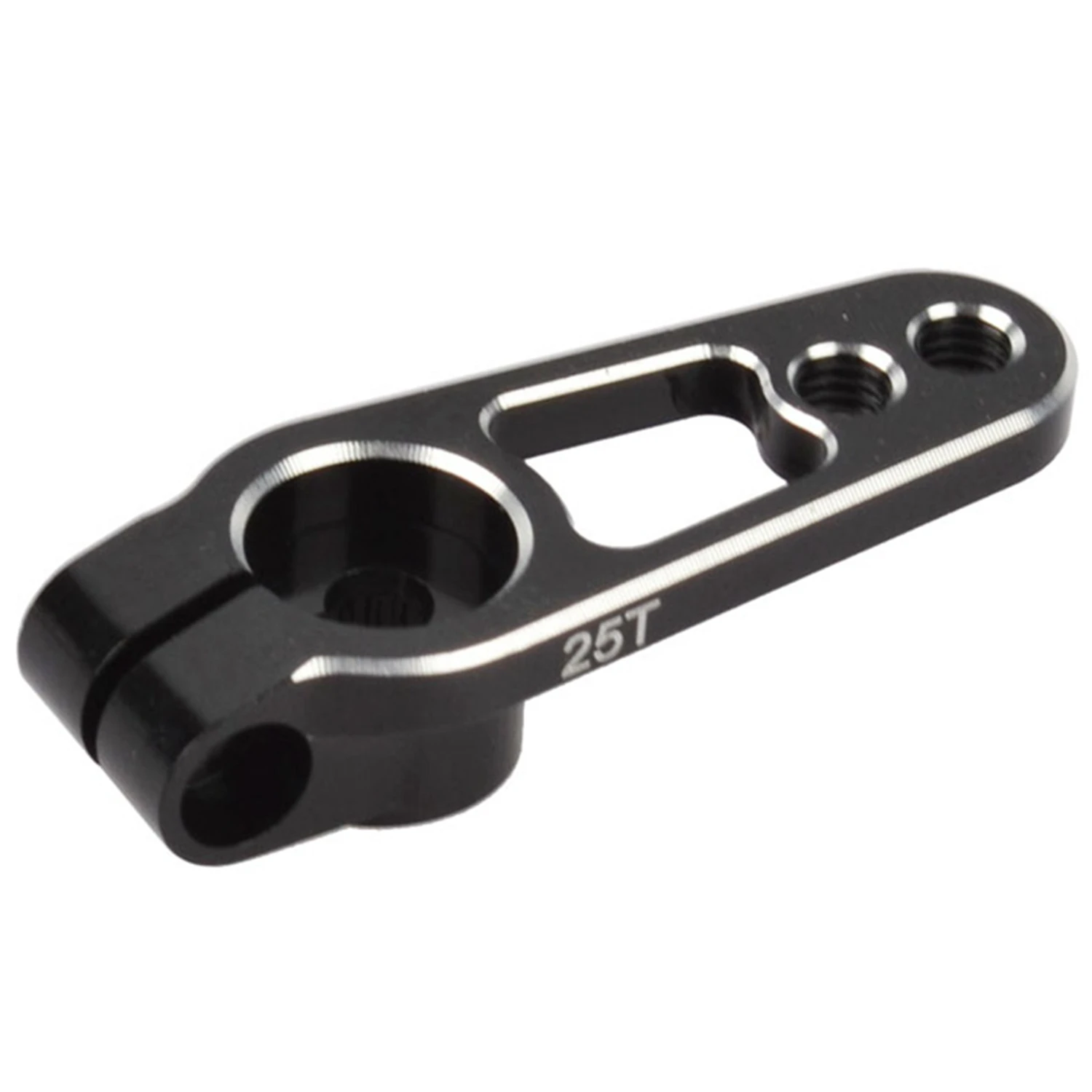 B49B-2PCS Aluminum Alloy 25T 31Mm Steering Servo Arm Horn For RC Car Crawler Parts,Black & Red