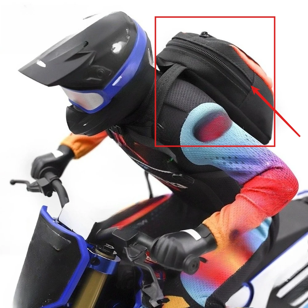For LOSI Promoto-MX 1/4 RC Motorcycle Simulation Rider Backpack Custom Model Number Decorative Styling Decor Upgrade Parts