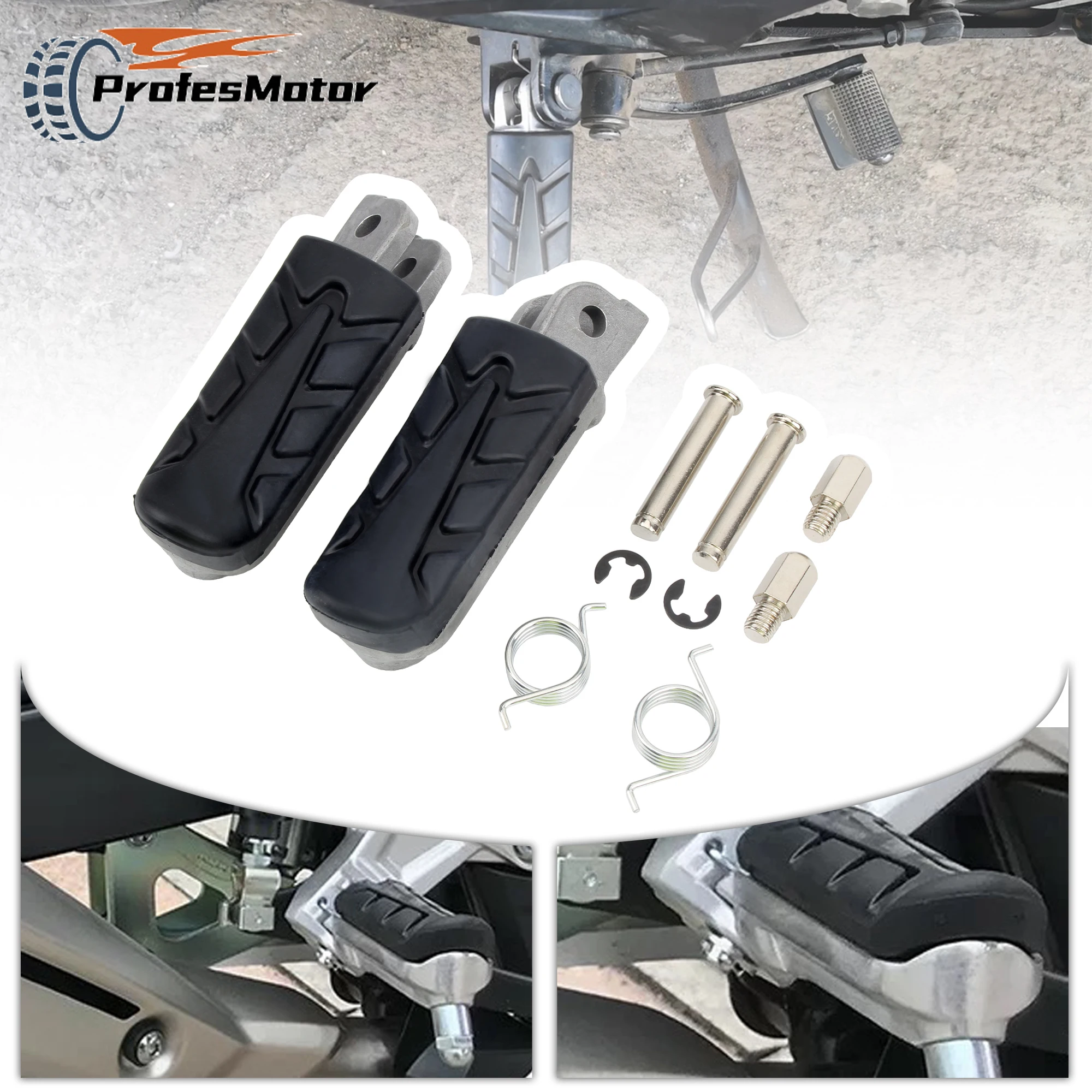 

For Honda Motorcycle Front Foot Pedal Foot Rests Pegs Footpegs CBR 500R CB600 CBR500 CBR 1000 Varadero XL 125 V1 V2 V3 Modified