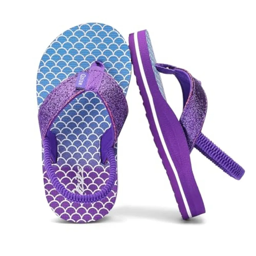 

Flip Flops Summer Toddler Sandals for Boys and Girls - Lightweight Quick-Dry Pool Slides for Beach, Shower, Bath