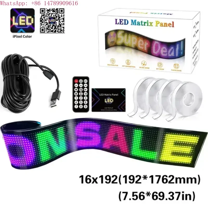 

Custom Waterproof & LED DisplayScrolling Message Display For Store And Stage 1.8m*0.2mImpact-resistant, Pressure-resistant, And