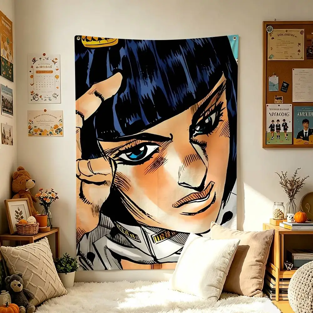 Cool J-Jojo B-Bruno Bucciarati Home Decor Vertical Flags Indoor Outdoor Hanging Decor for Bedroom Living Room Wall Decoration