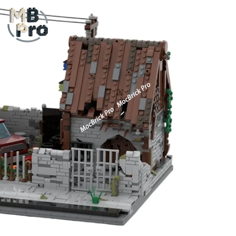 

Набор для сборки MOC «Потерянные места», кирпичи-реквизит для создания коллекции и декора в стиле постапокалиптических руин