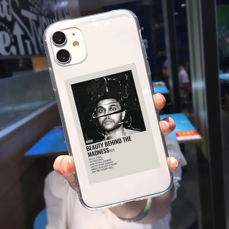 The Weeknd Singer Phone Case For iPhone 11 12 Mini 13 14 15 16 Pro Max Plus Transparent Shell