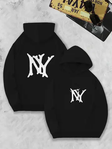 2025 ny modehuvtröja, sportig huvtröja, höst- och vinter casual herr- och damtröja 8 best sales tröja man - №8