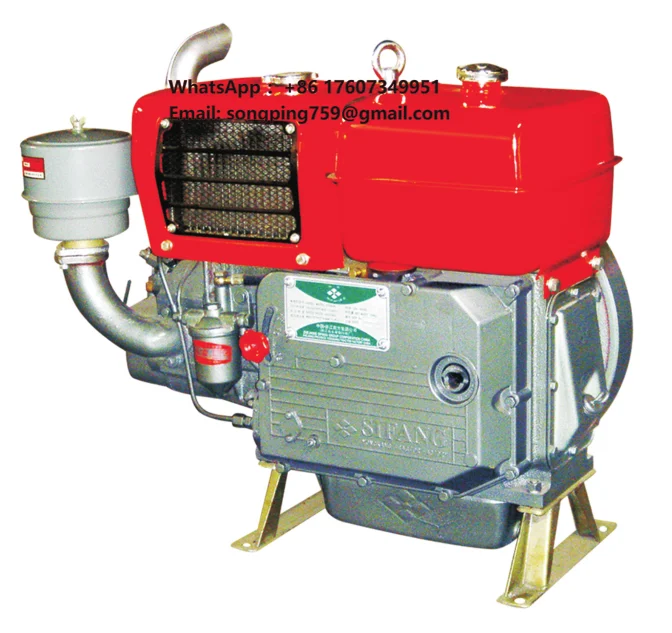 Small Horizontal Single Cylinder Diesel Engine Four Stroke 12hp Diesel Engine for Sale