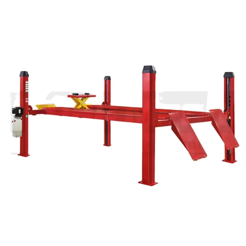 Auto Garage Lifting Equipment Automobile Four Cylinder Hydraulic 4 Post Car Lift