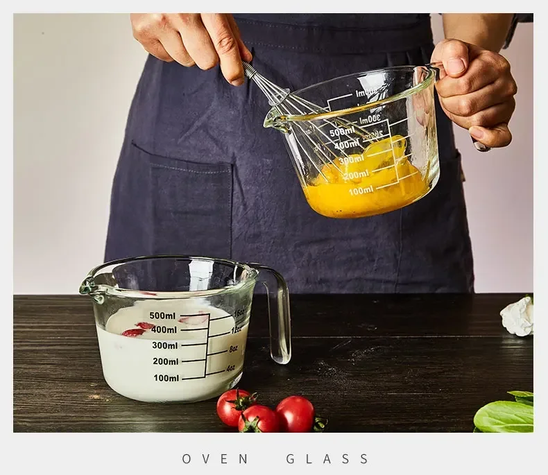 Pyrex Glass Graduated Mug Home Breakfast Measuring Baked Milk Microwavable 250ml 500ml 1000ml view 4