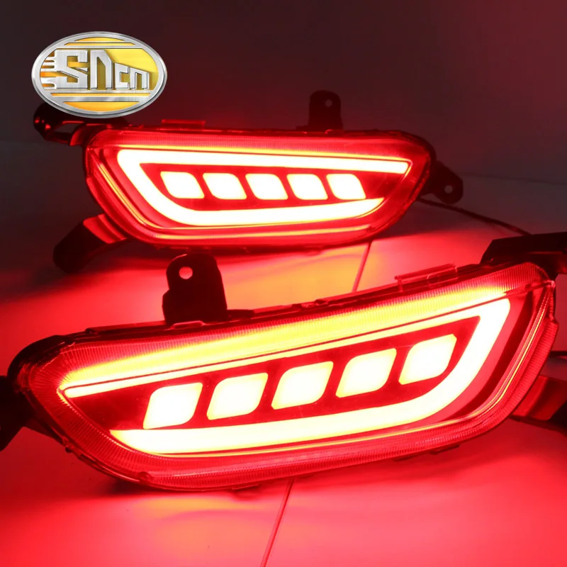 For Mazda CX-3 CX3 2015 - 2022 SNCN Multi-function Car LED Rear Fog Lamp Bumper Light Brake Light Turn Signal Light