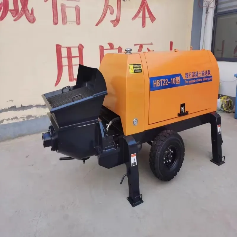 YG Small Concrete Machinery Trailer Mounted Diesel Engine Concrete Pump