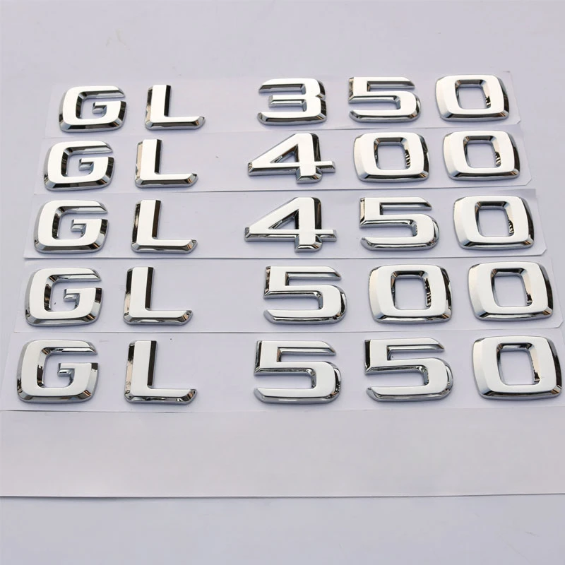 ML GL letter series car sticker for Mercedes Benz ML350 ML400 ML450 GL500 GL550 modified accessories Body rear cover decorative